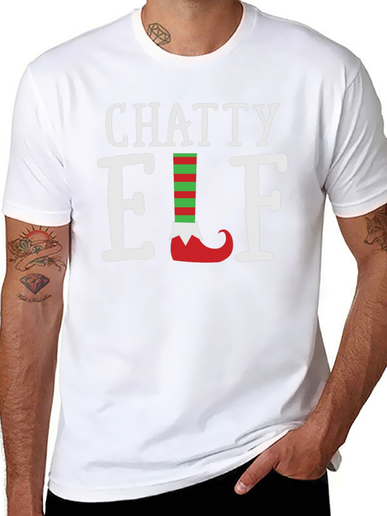 Chatty Elf Christmas T-Shirt