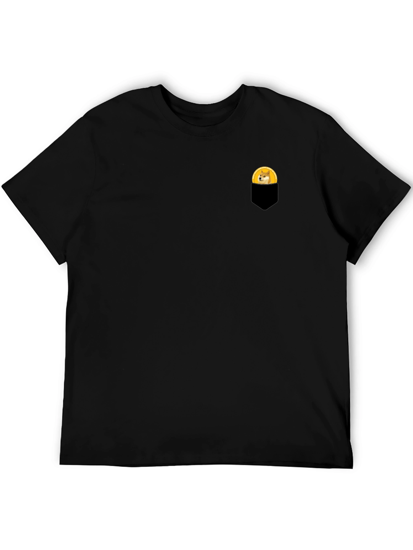 Doge in Pocket T-Shirt - Black
