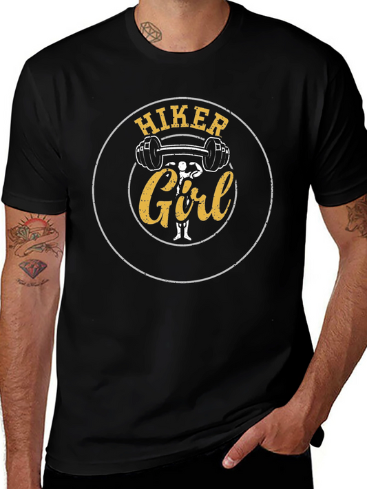 Hiker Girl Black T-Shirt