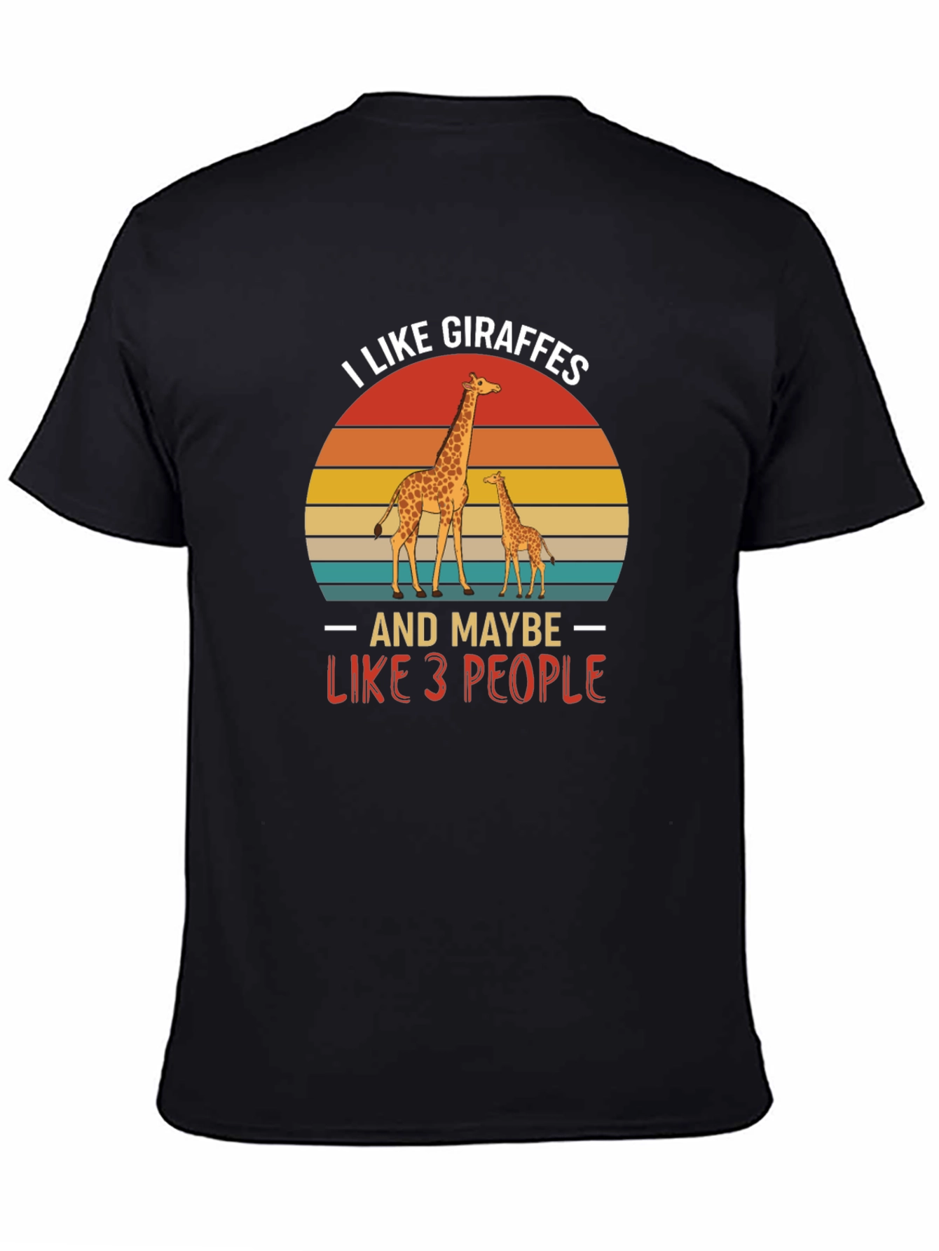 I Like Giraffes Funny Graphic Tee