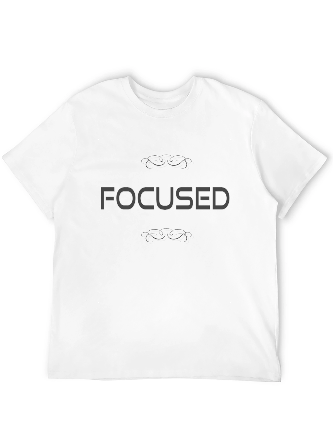 Focused Graphic T-Shirt - Black Short Sleeve