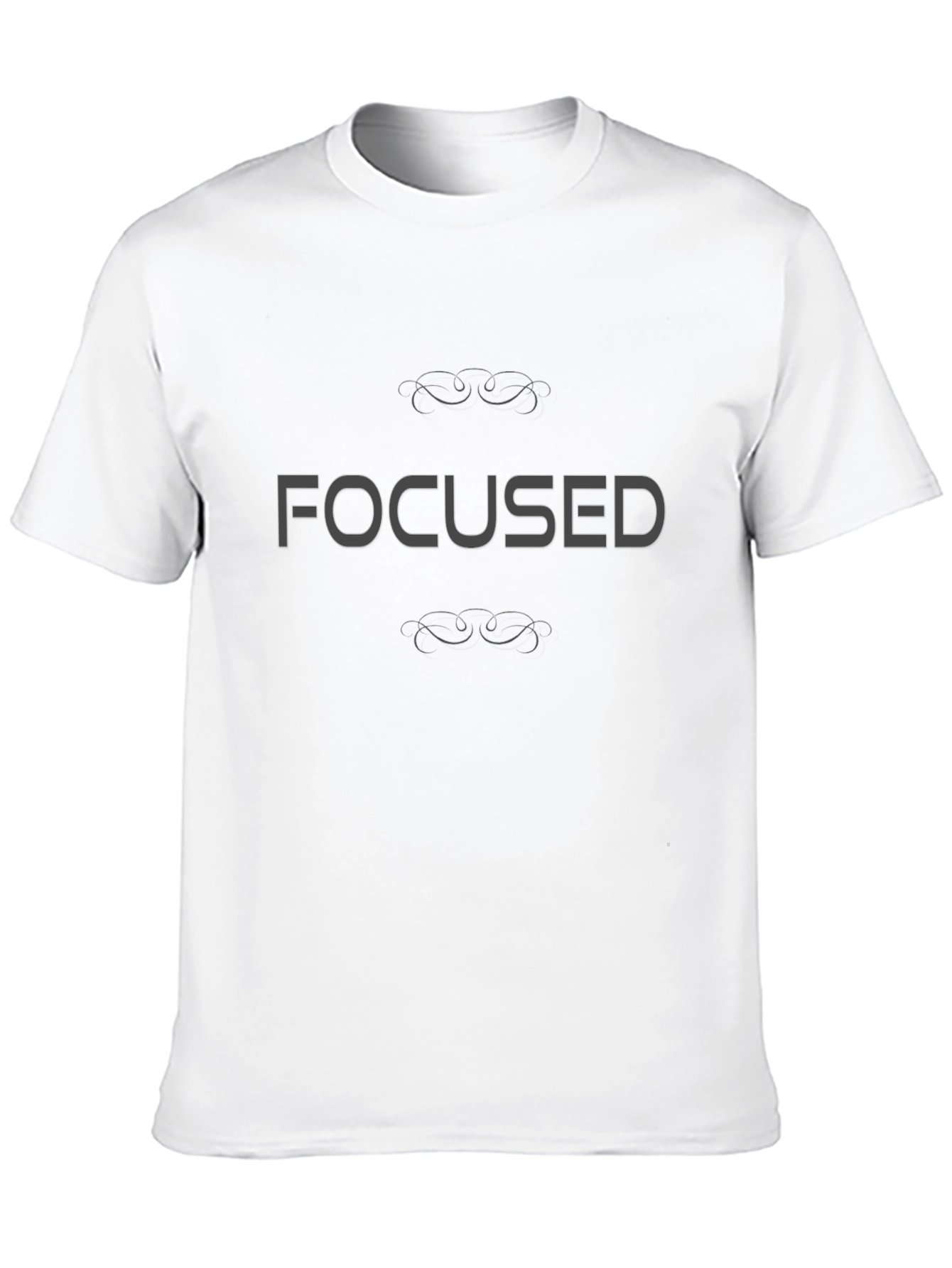 Focused Graphic T-Shirt - Black Short Sleeve