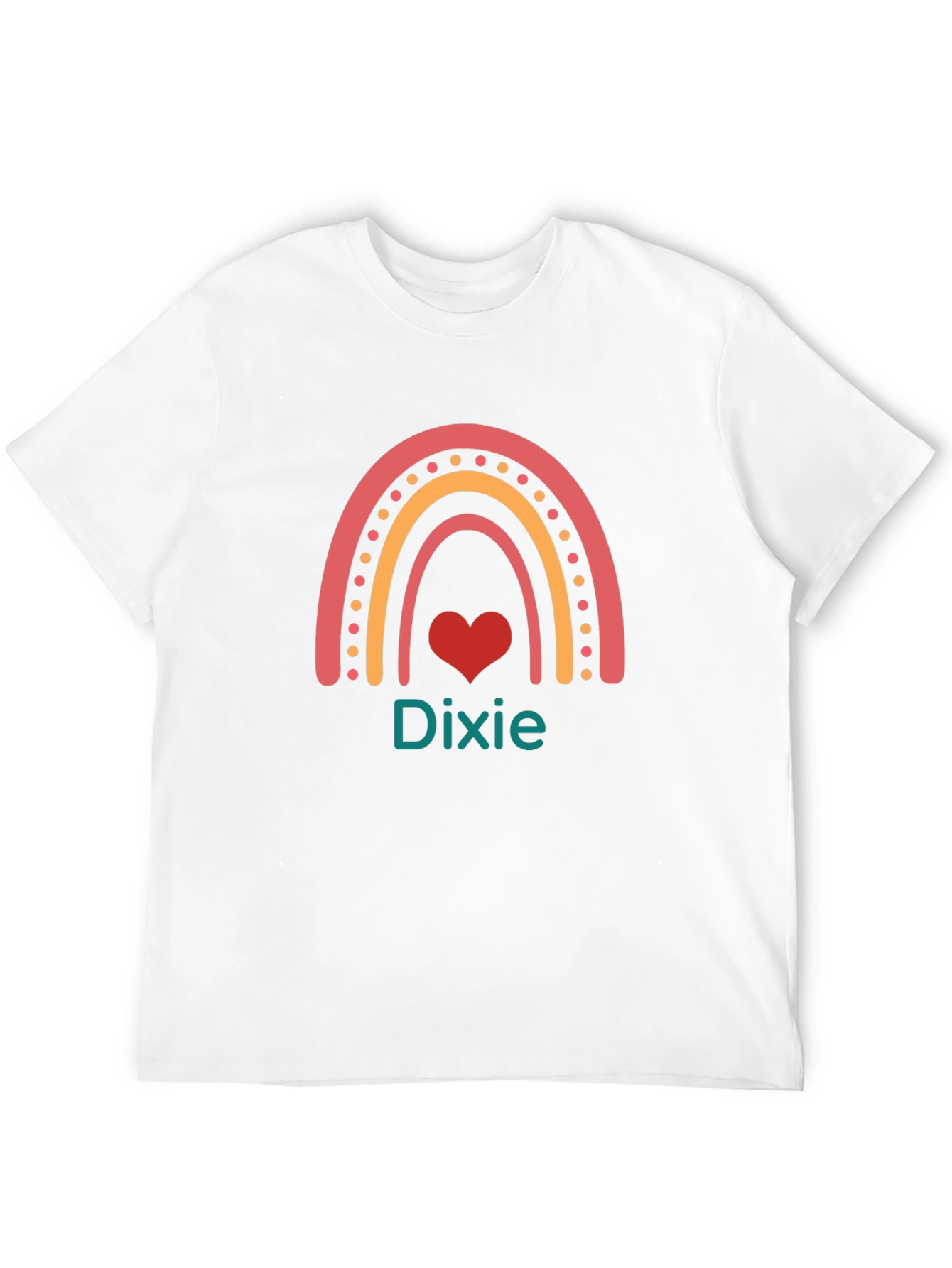 Dixie Rainbow Heart Graphic Tee - Unisex