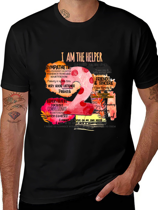 I am the Helper Graphic Tee - Compassion Empathy & Sincerity