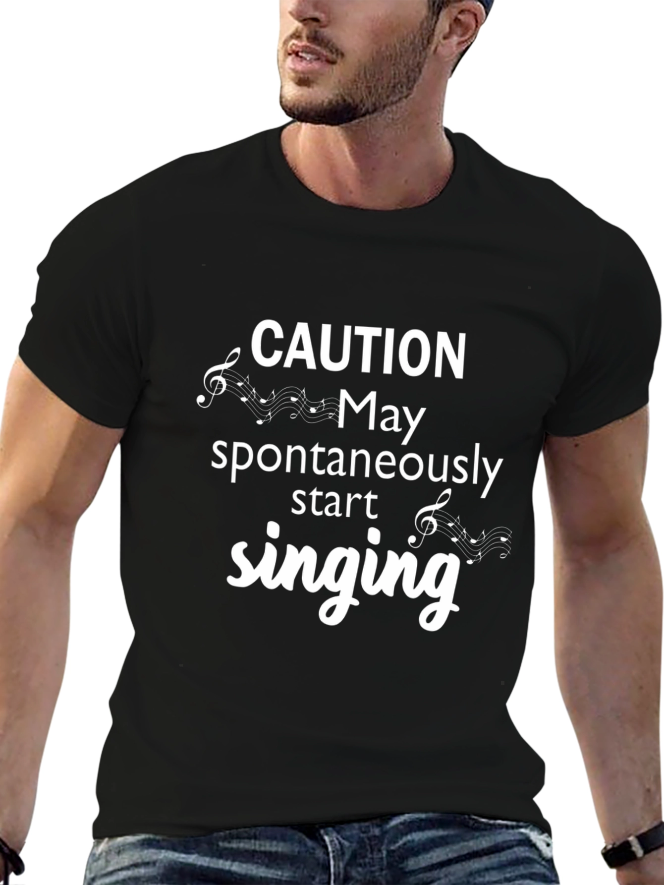 Caution May Spontaneously Start Singing T-Shirt
