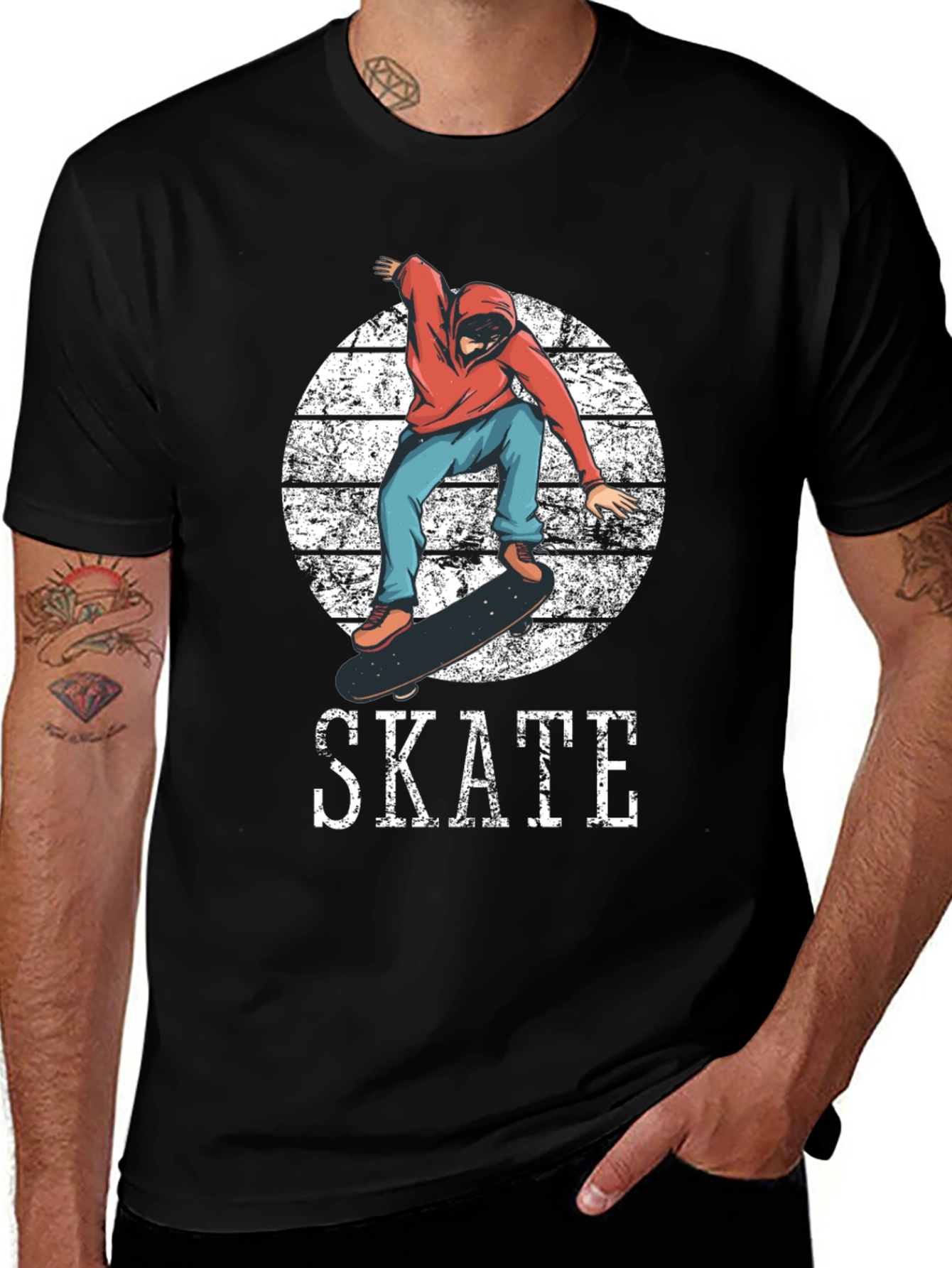 Skateboarder Graphic Tee - Cool Skate Design