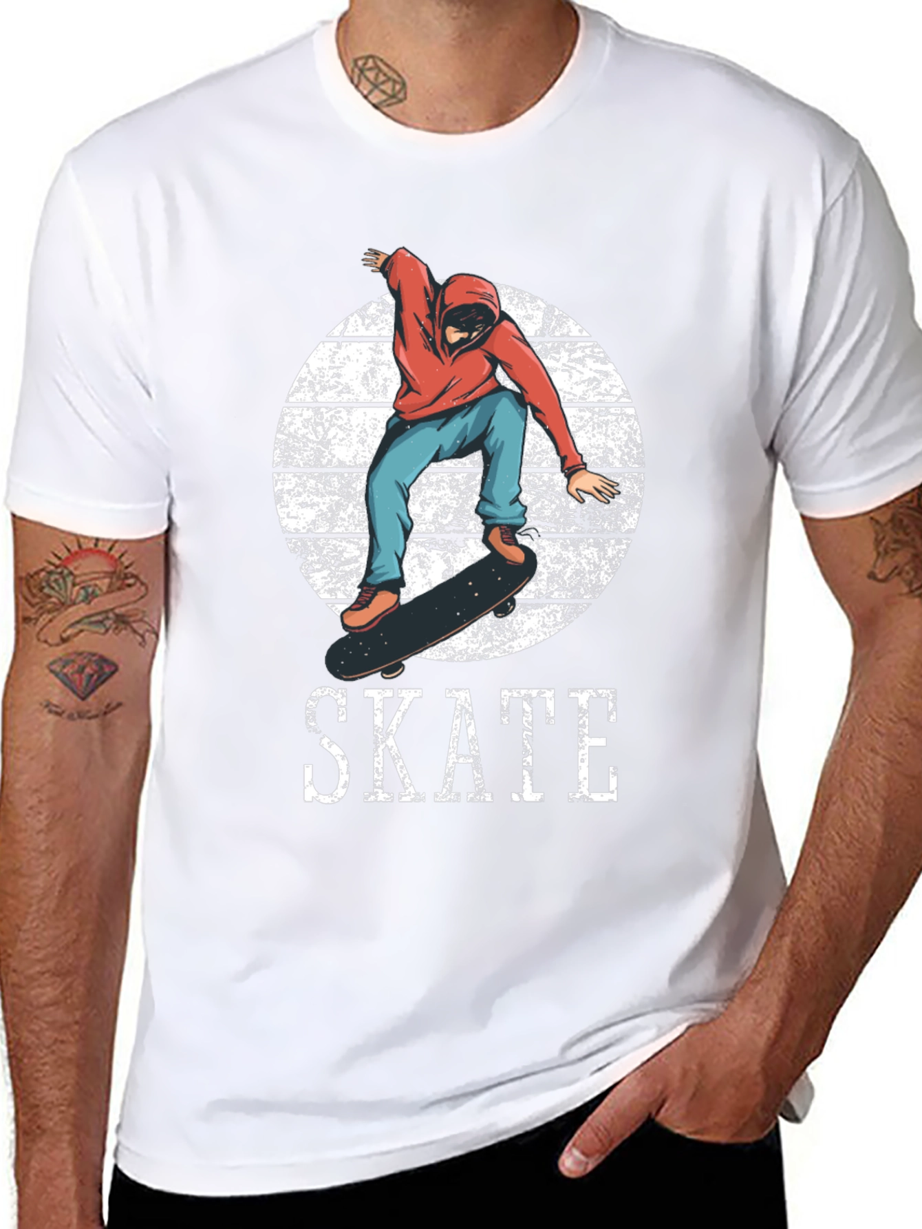 Skateboarder Graphic Tee - Cool Skate Design