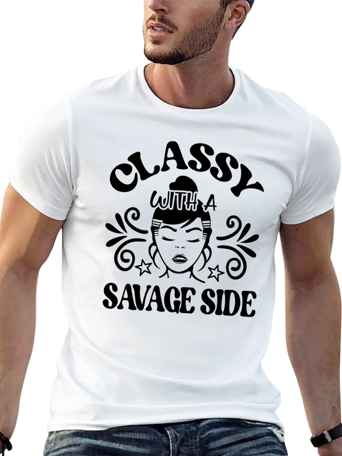 Classy With A Savage Side Graphic Tee - Unisex