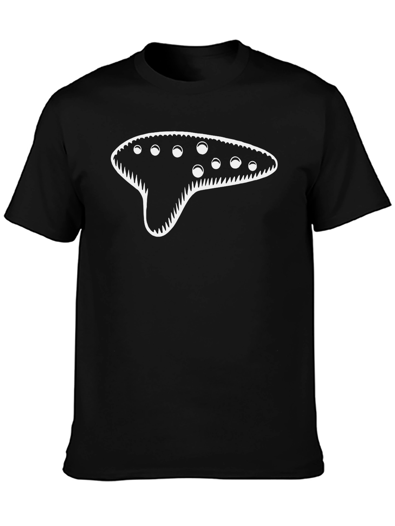 Ocarina Design Black T-Shirt