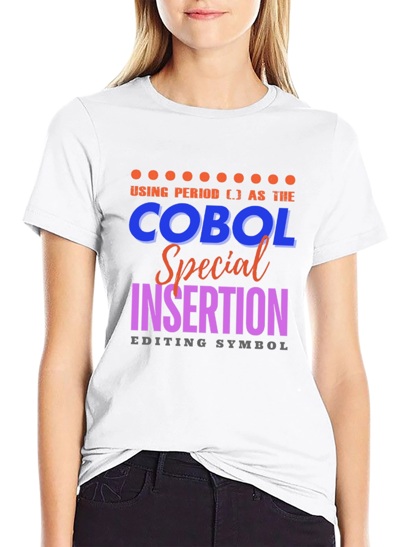 COBOL Special Insertion Editing Symbol T-Shirt