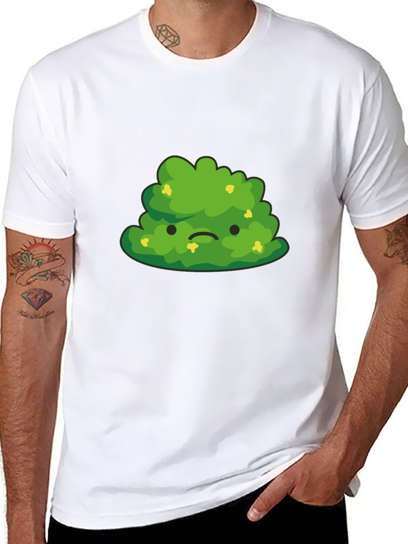 Sad Bush Graphic Tee - Black Casual Shirt