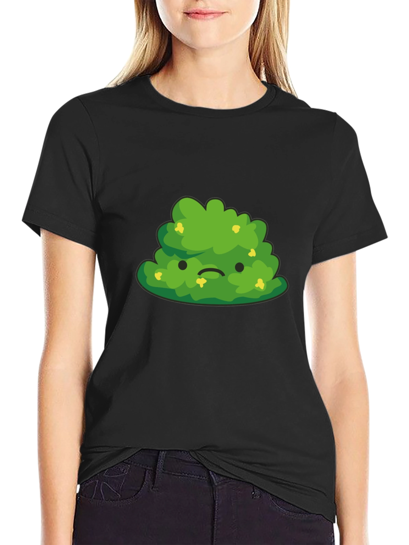 Sad Bush Graphic Tee - Black Casual Shirt