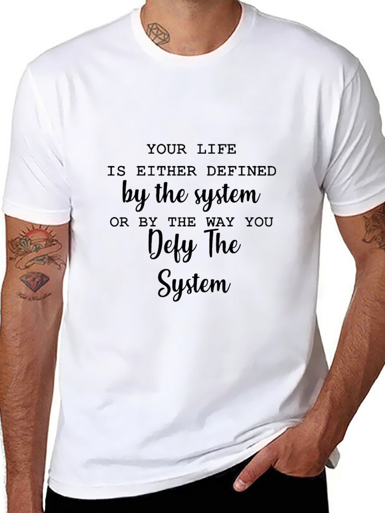 Defy The System Graphic Tee