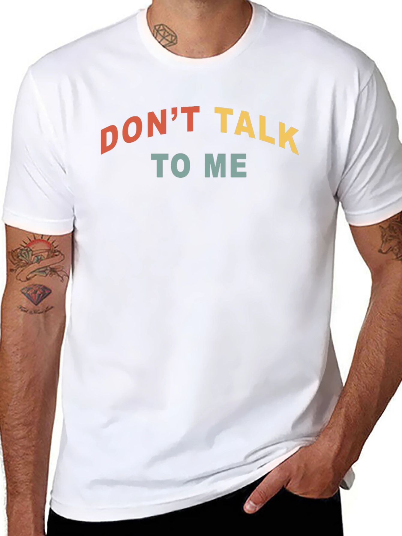 Dont Talk To Me Graphic Tee - Black