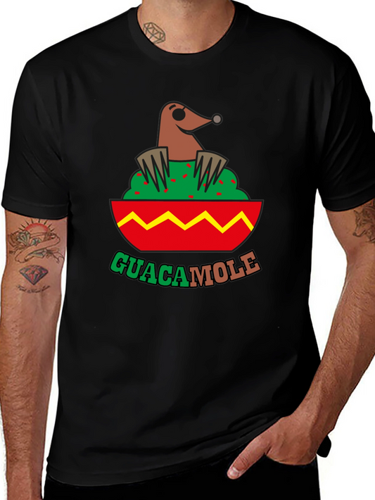 Guacamole Mole T-Shirt - Novelty Food Pun Tee