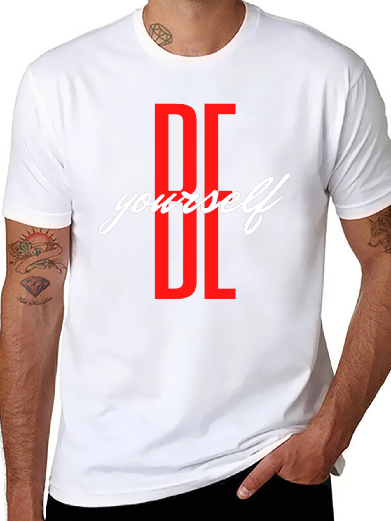 Be Yourself Graphic T-Shirt - Trendy Casual Wear