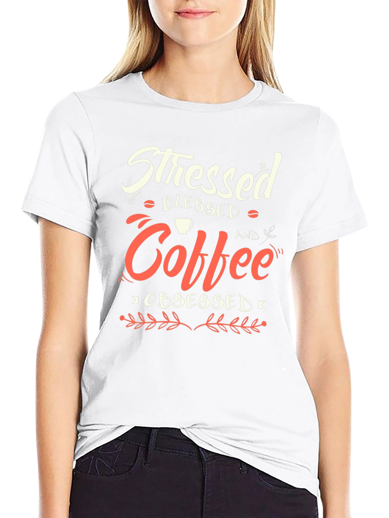 Stressed Blessed Coffee Obsessed T-Shirt