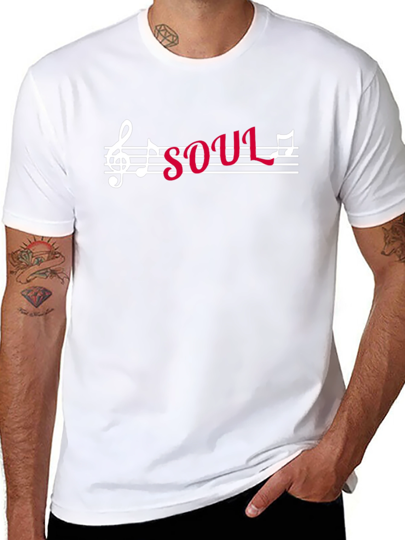 Soul Music T-Shirt: Musical Note Graphic Tee