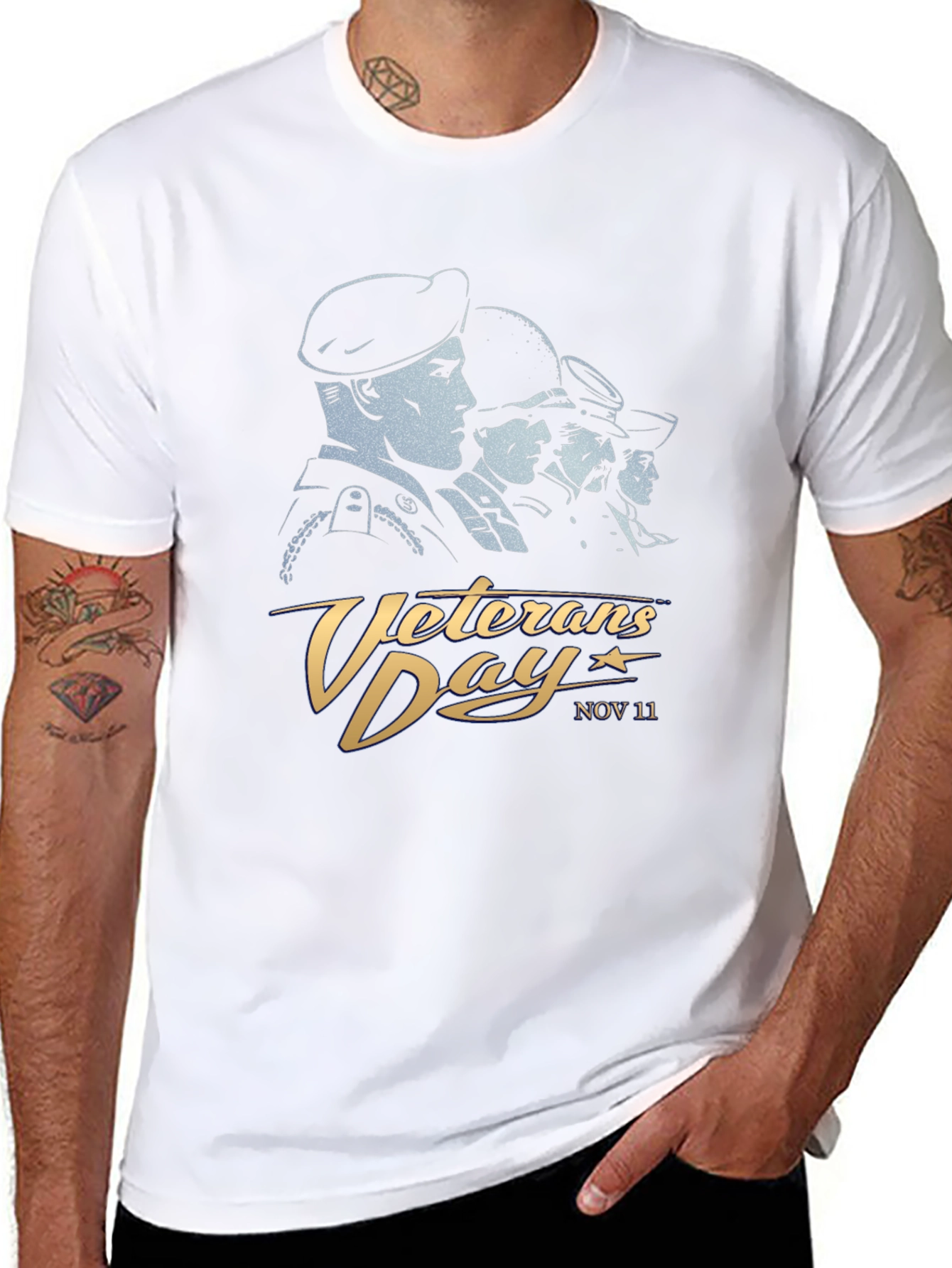Veterans Day T-Shirt - Black Graphic Tee
