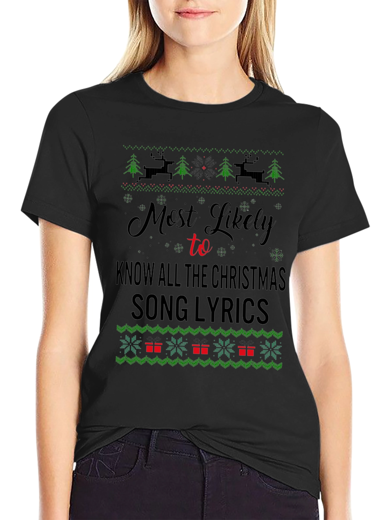 Christmas Song Lyrics T-Shirt