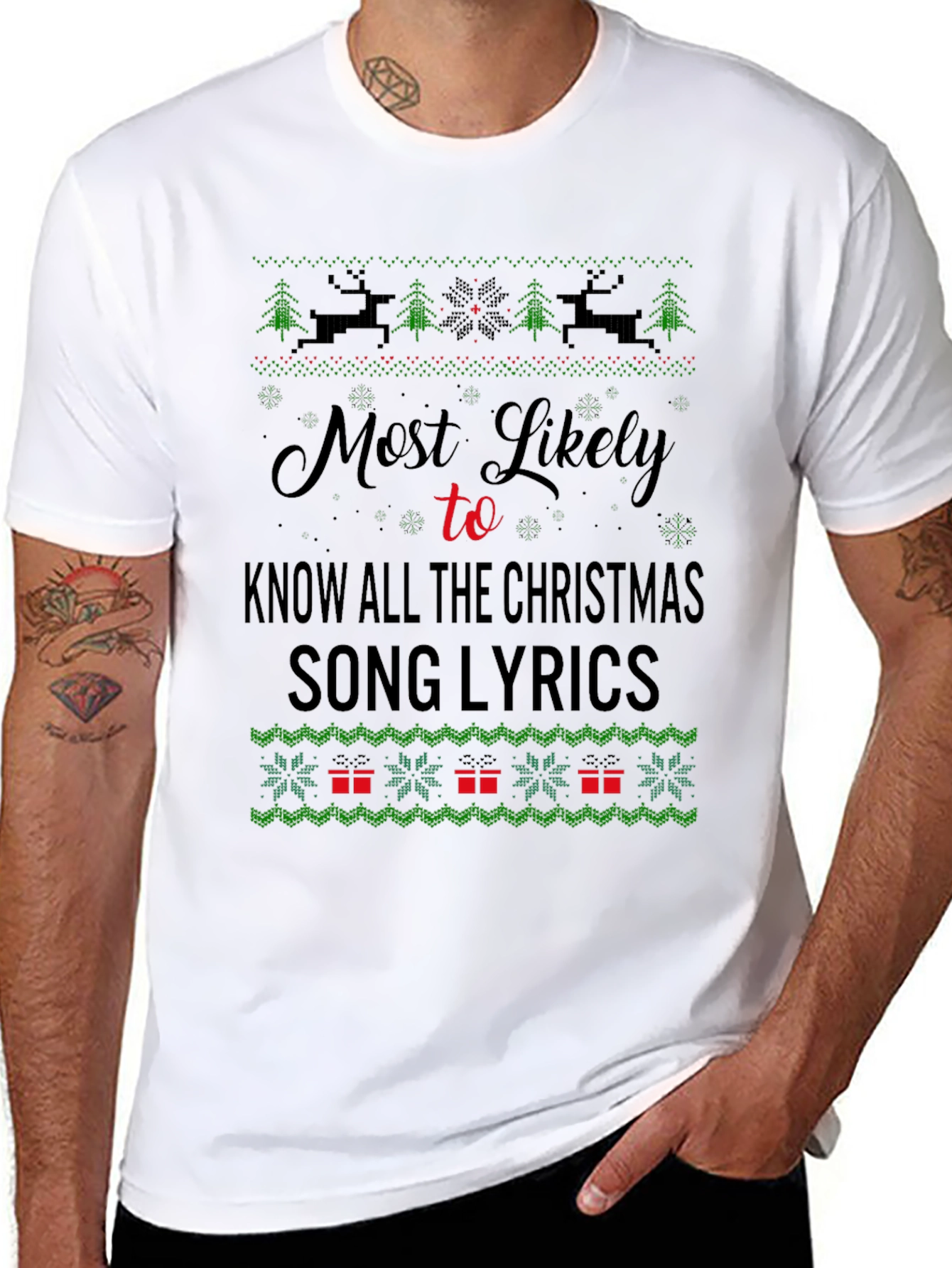 Christmas Song Lyrics T-Shirt