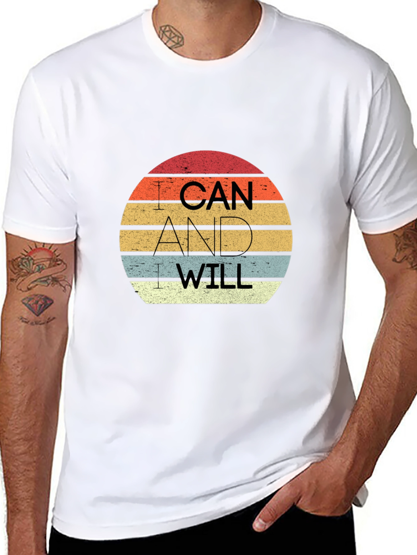 Retro I Can And I Will Graphic Tee