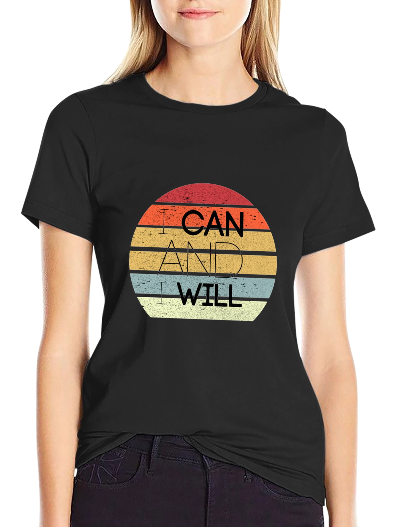 Retro I Can And I Will Graphic Tee