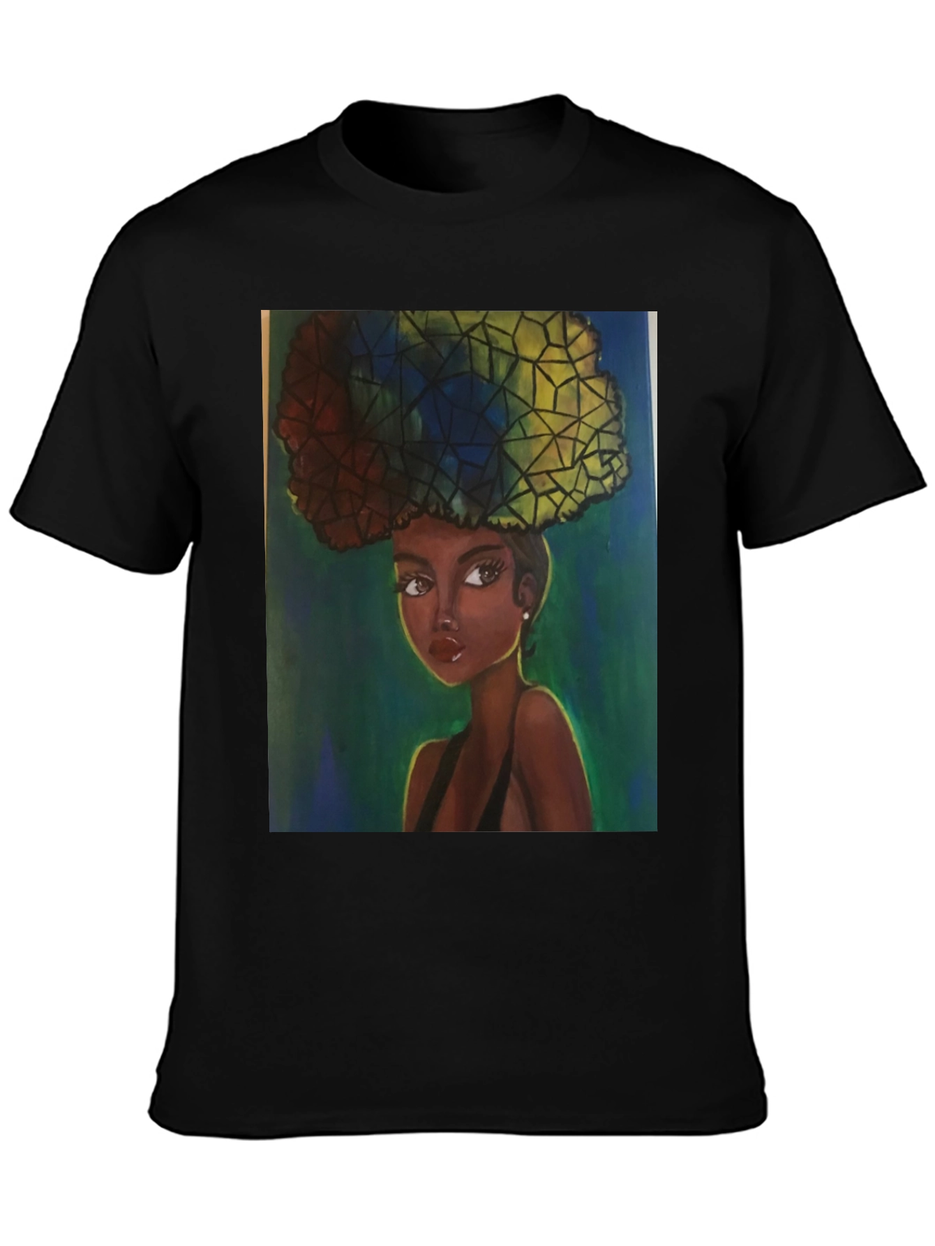 Afro Art T-Shirt - Stylish Black Tee
