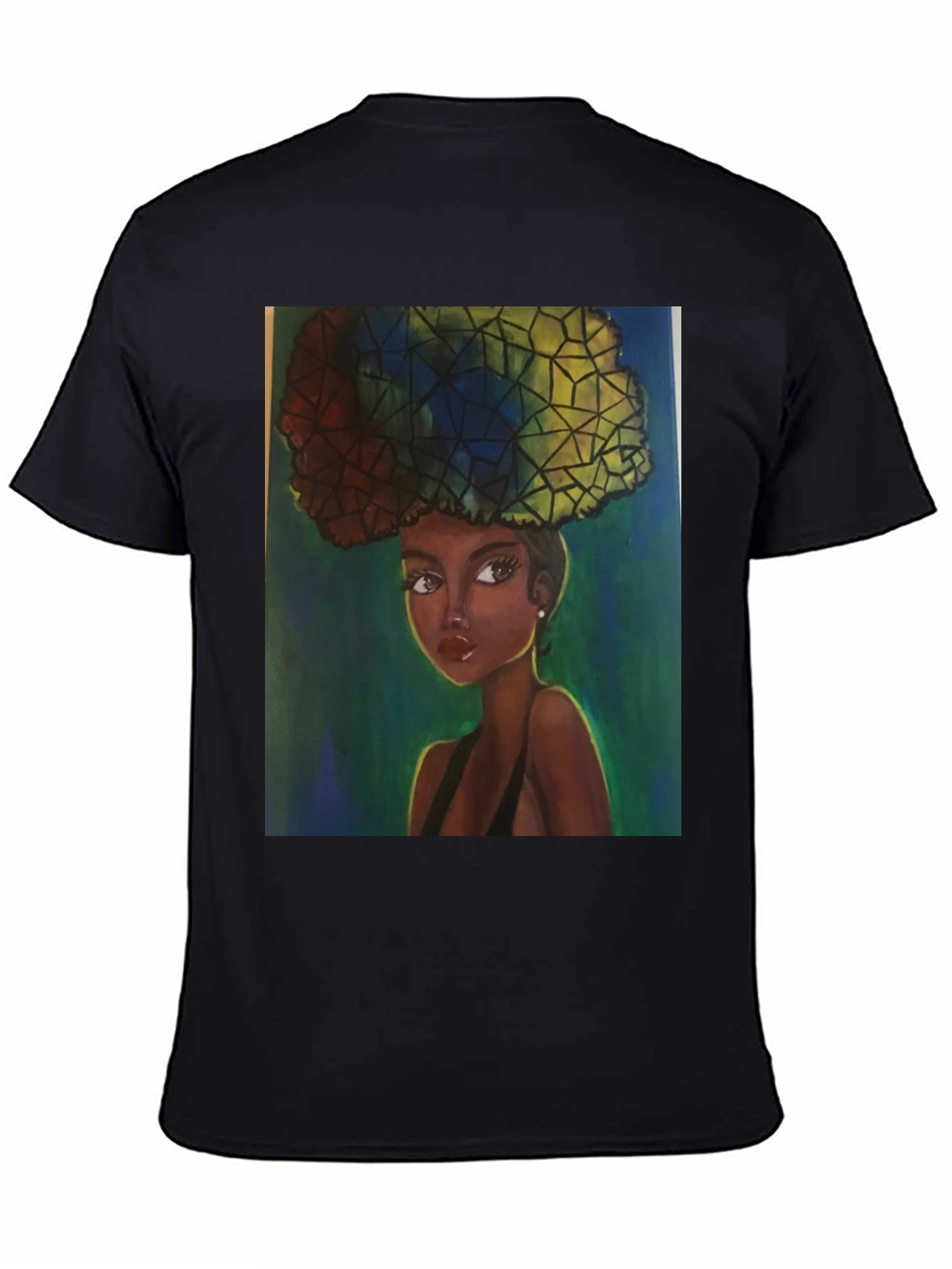 Afro Art T-Shirt - Stylish Black Tee