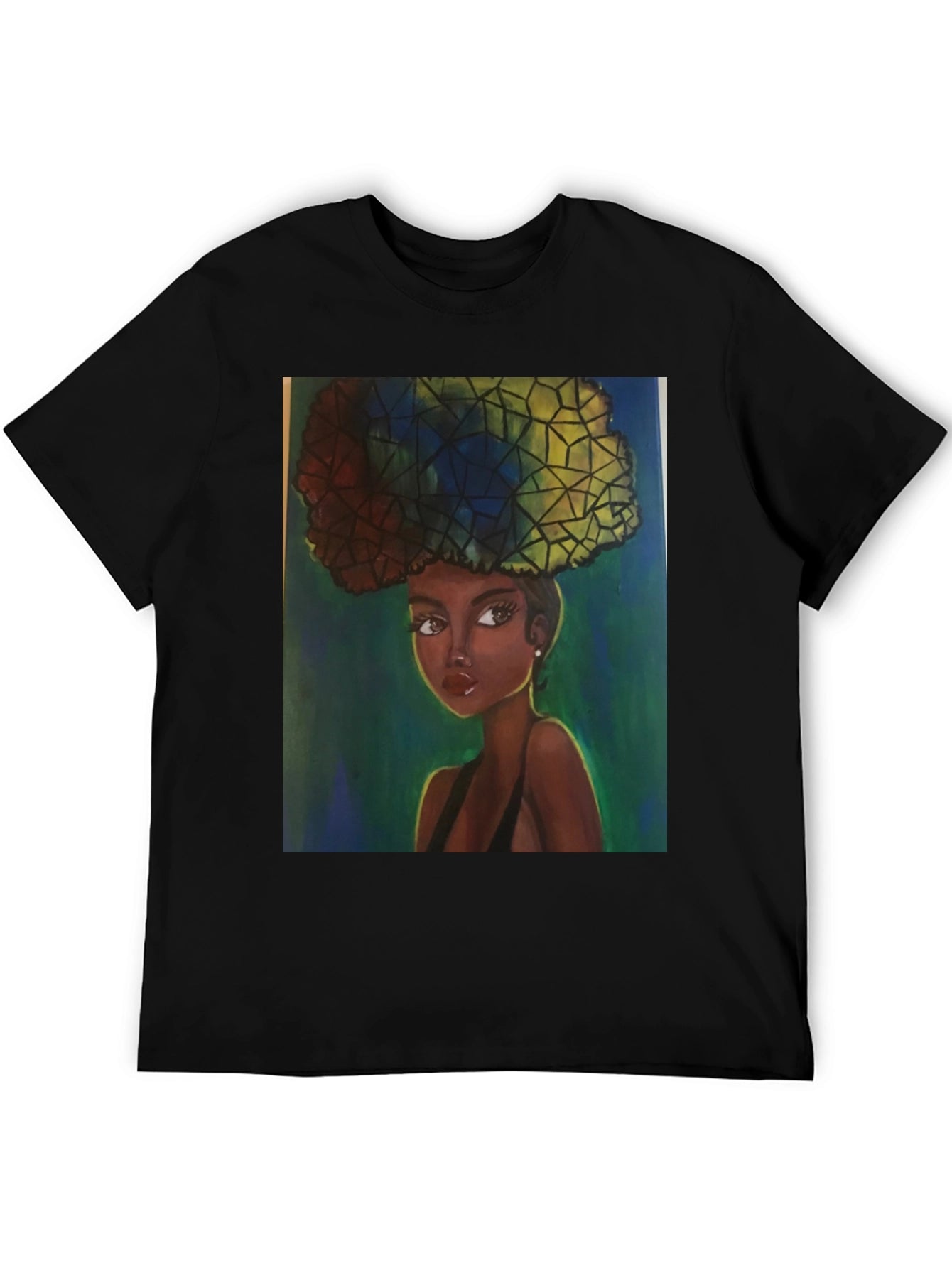 Afro Art T-Shirt - Stylish Black Tee