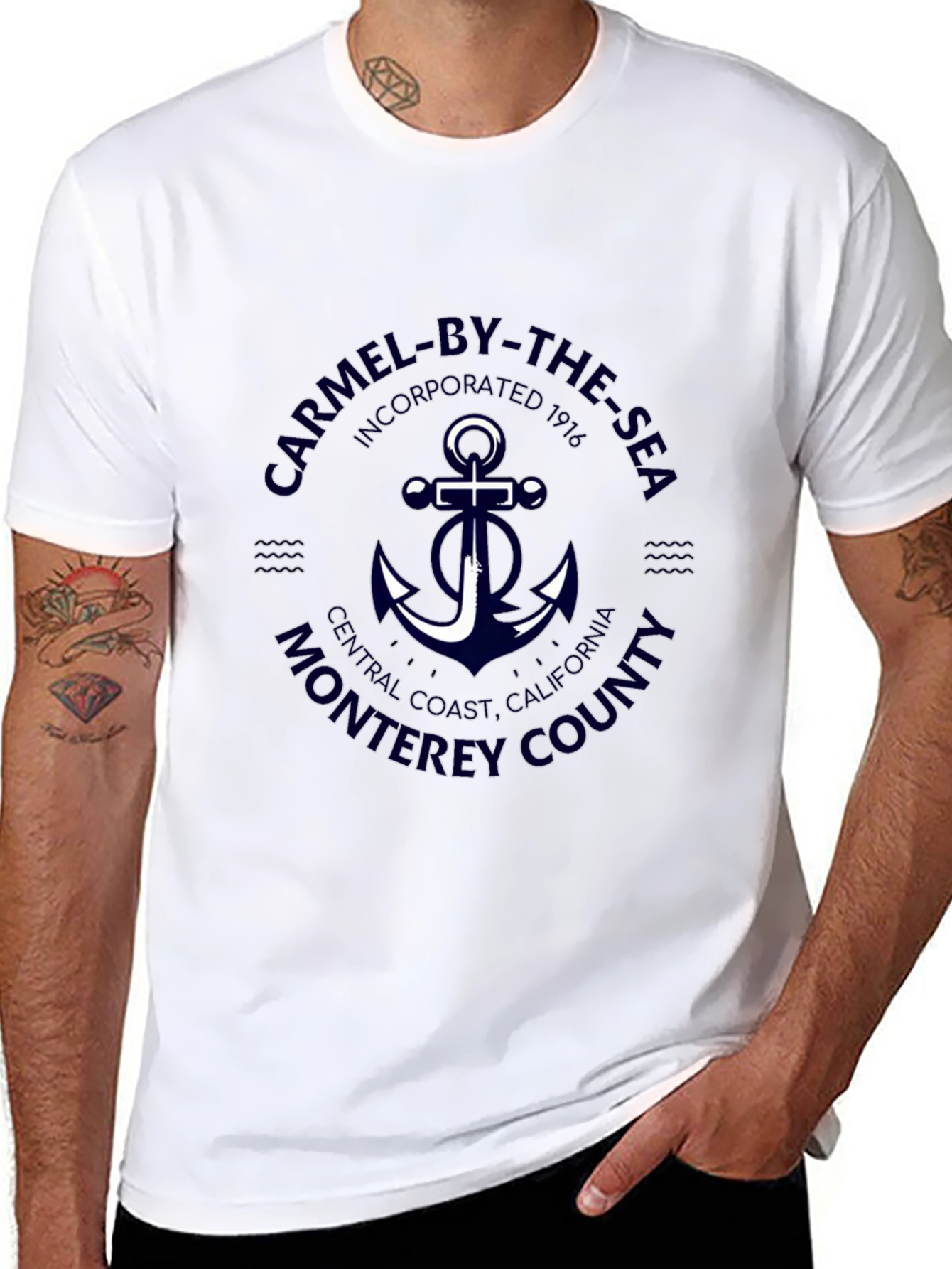 Carmel-by-the-Sea T-Shirt Anchor Design
