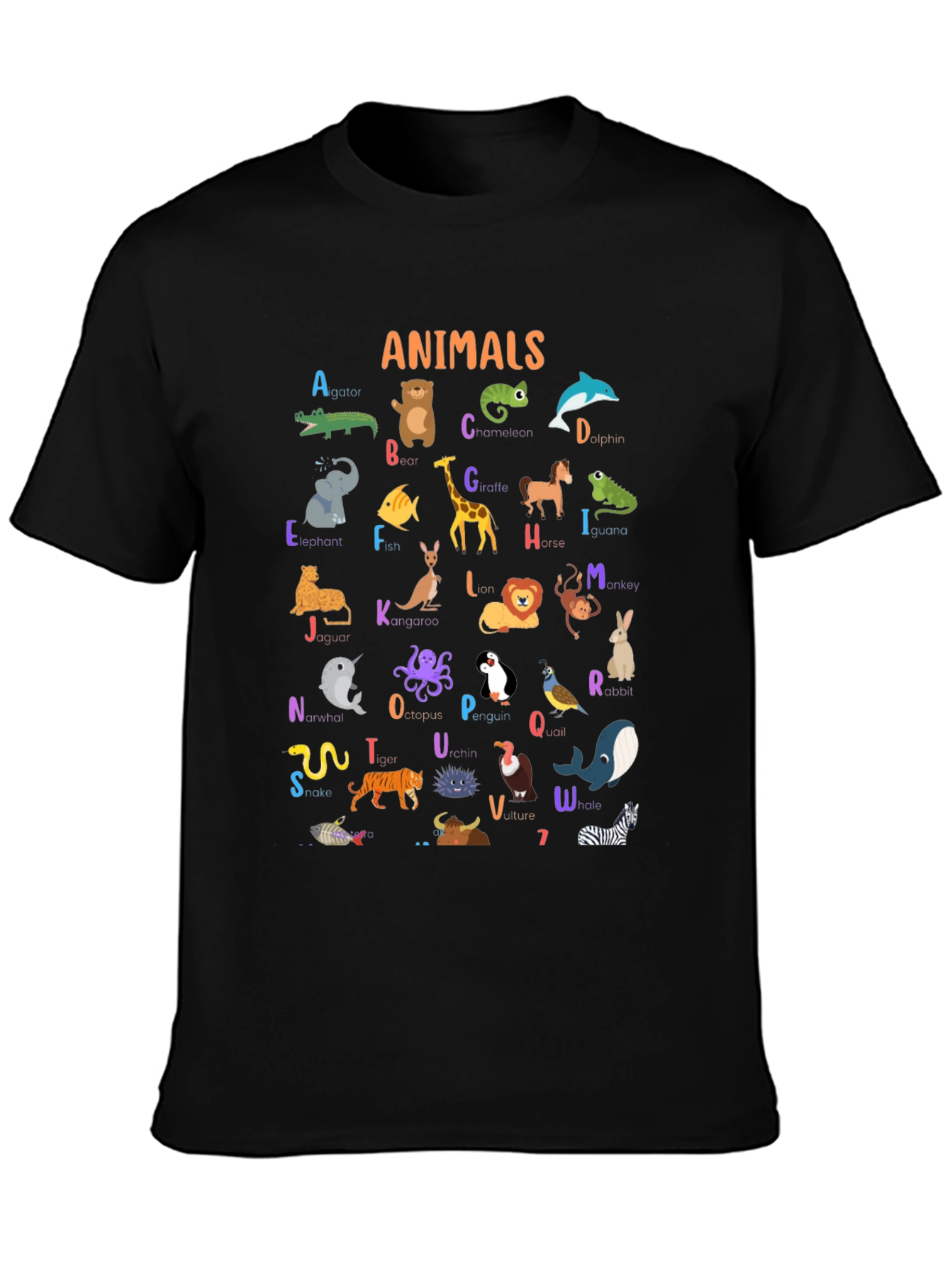 Animal Alphabet T-Shirt - Educational Kids Tee