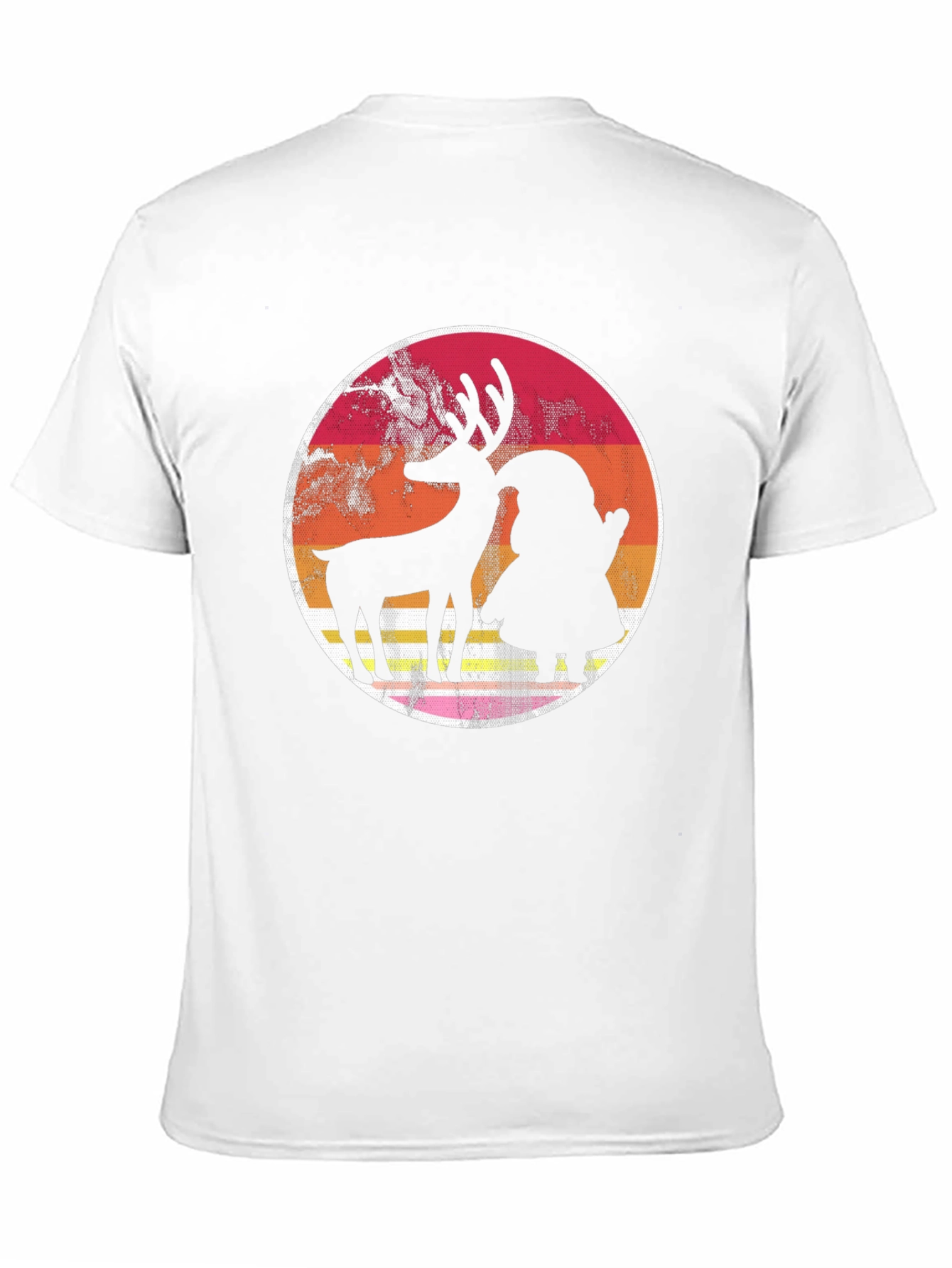 Retro Reindeer & Santa Graphic Tee