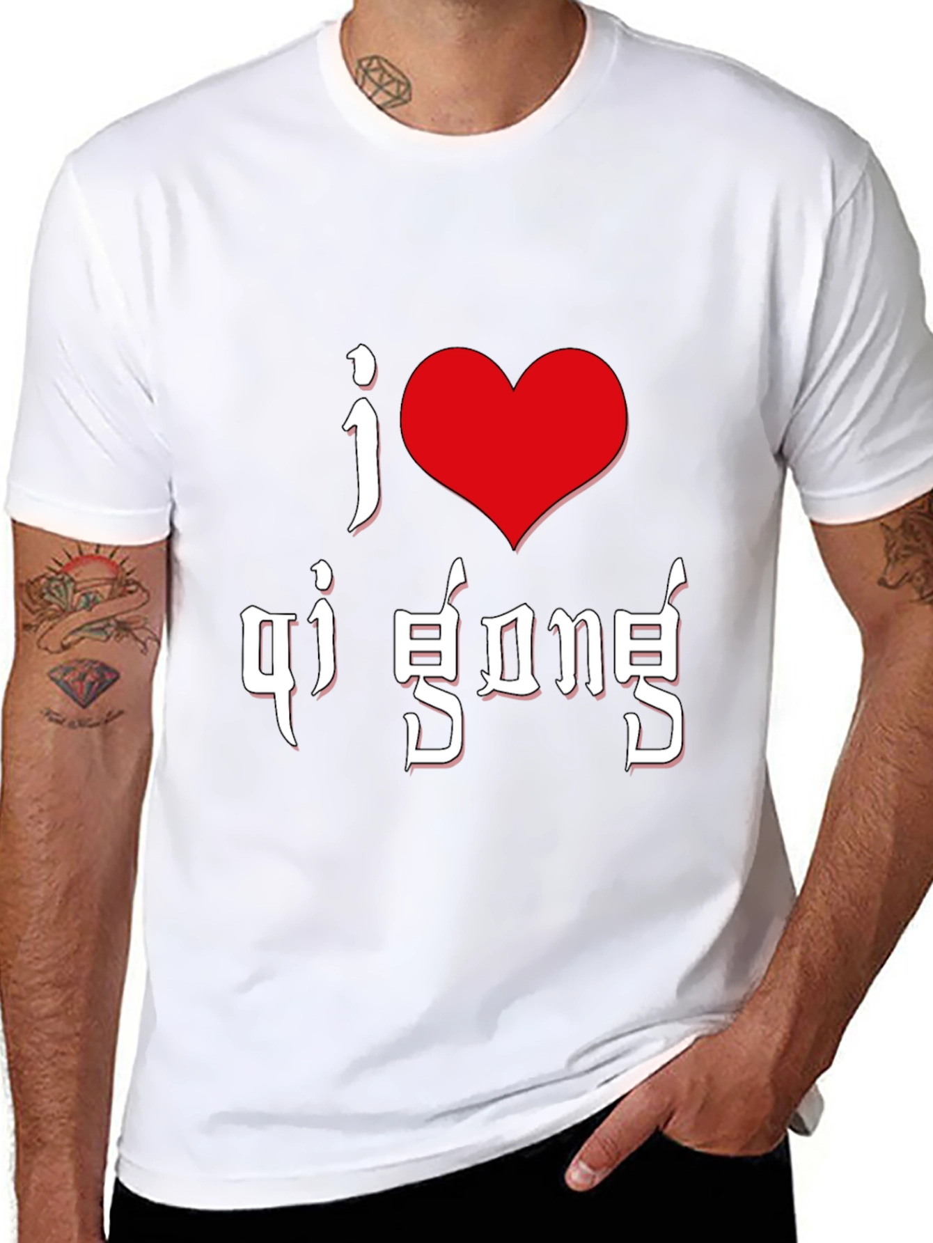 I Love Qi Gong Black T-Shirt