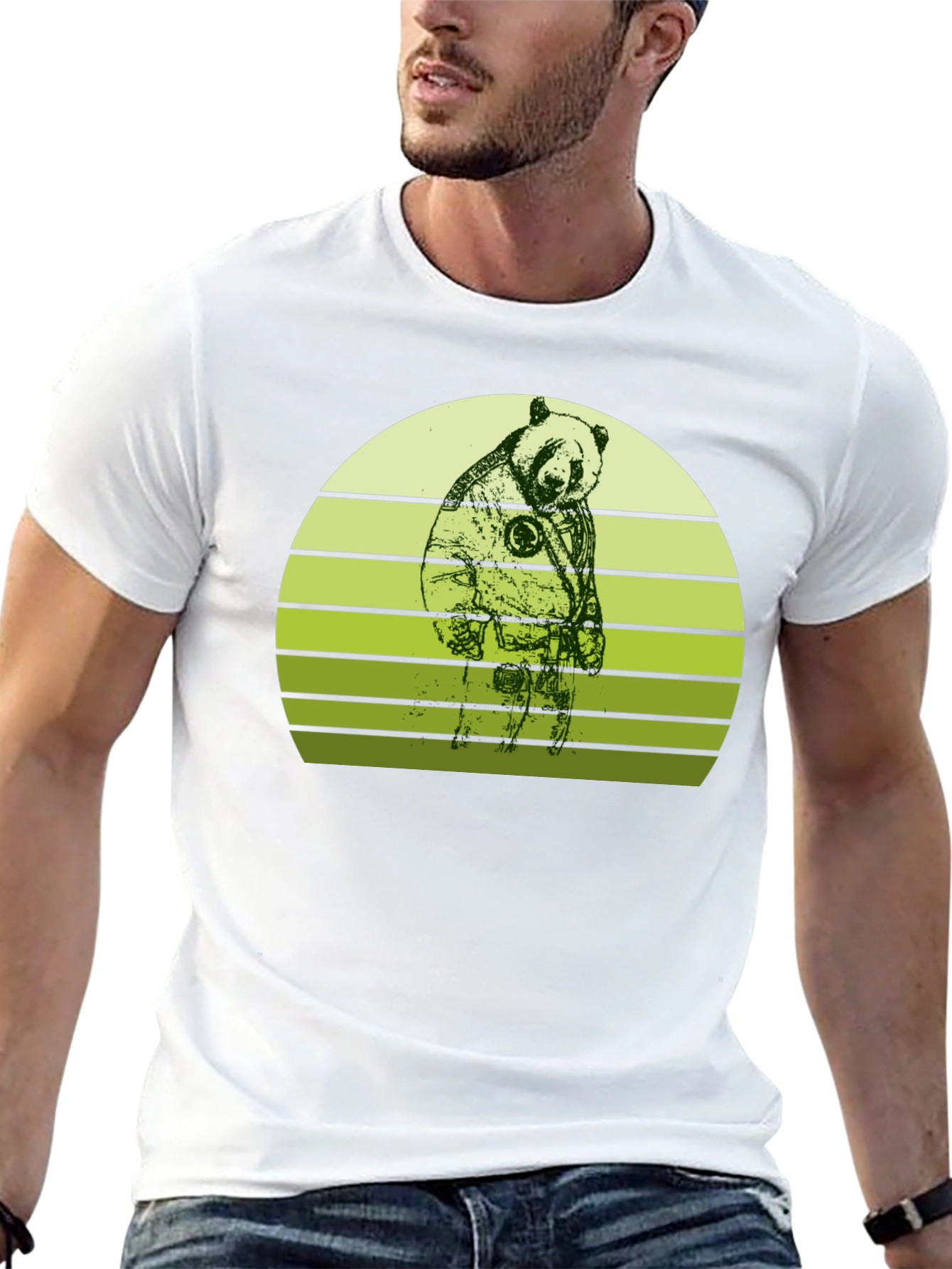 Astronaut Panda T-Shirt - Unique Graphic Tee