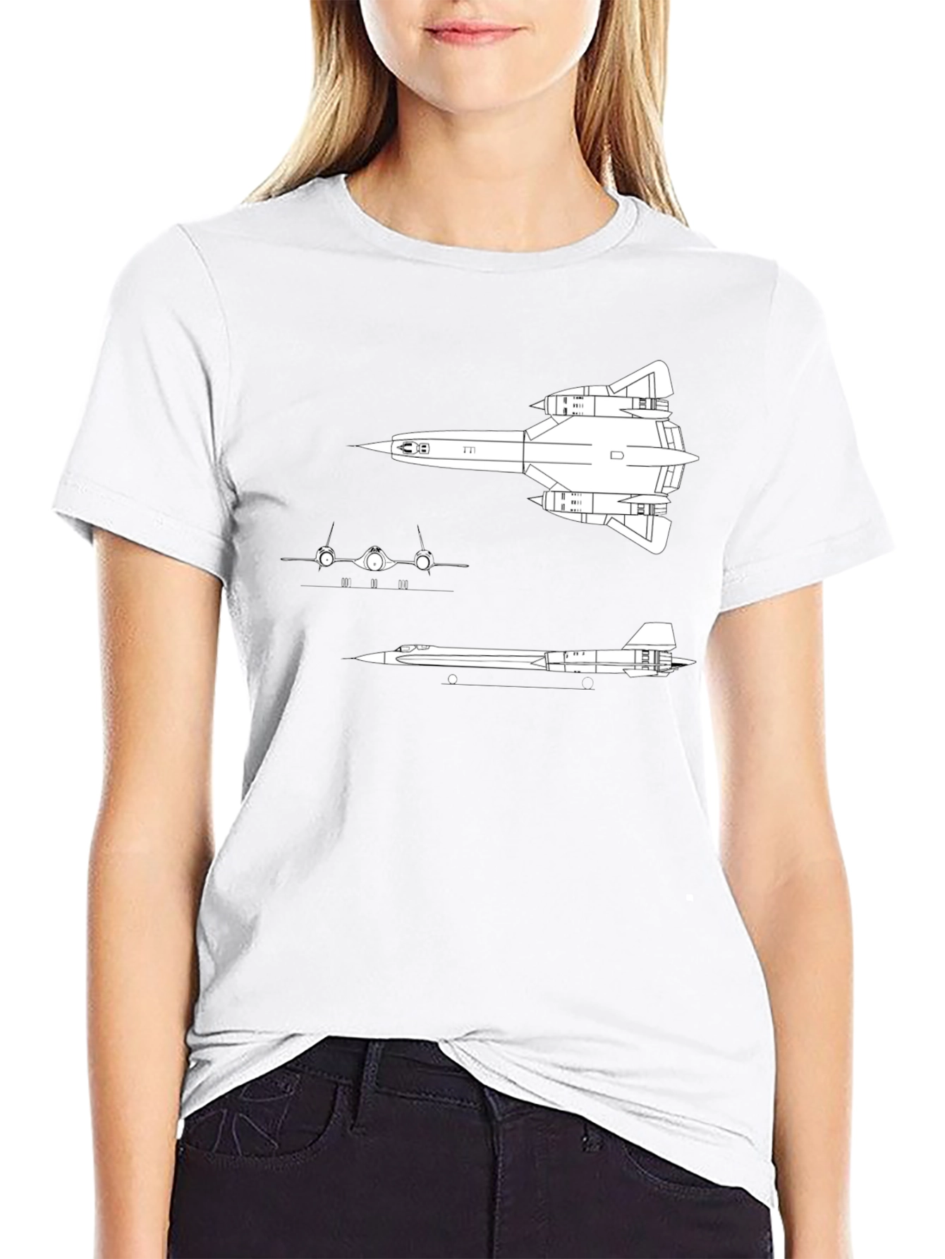 SR-71 Blackbird Blueprint Tee