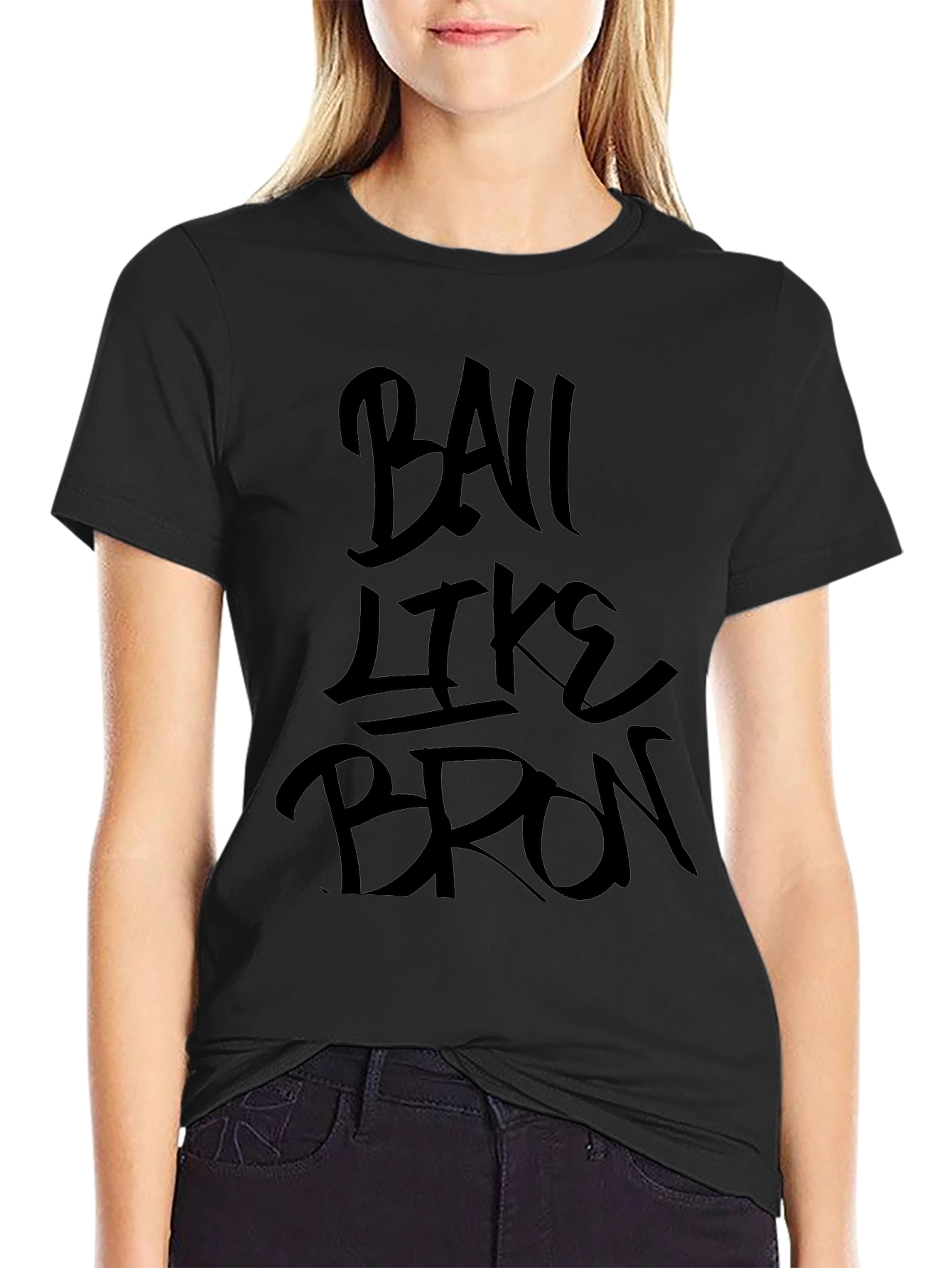 Ball Like Bron Graphic Tee - Black
