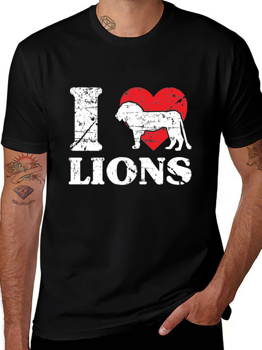 I Heart Lions Graphic Tee