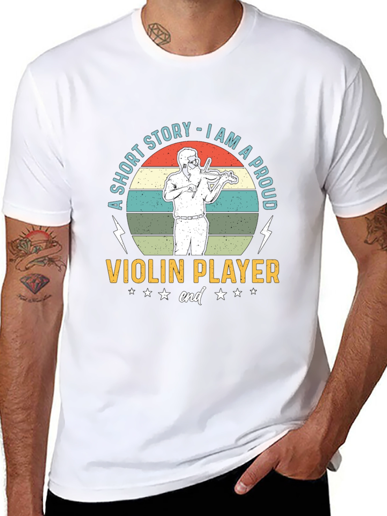 Proud Violin Player Graphic T-Shirt