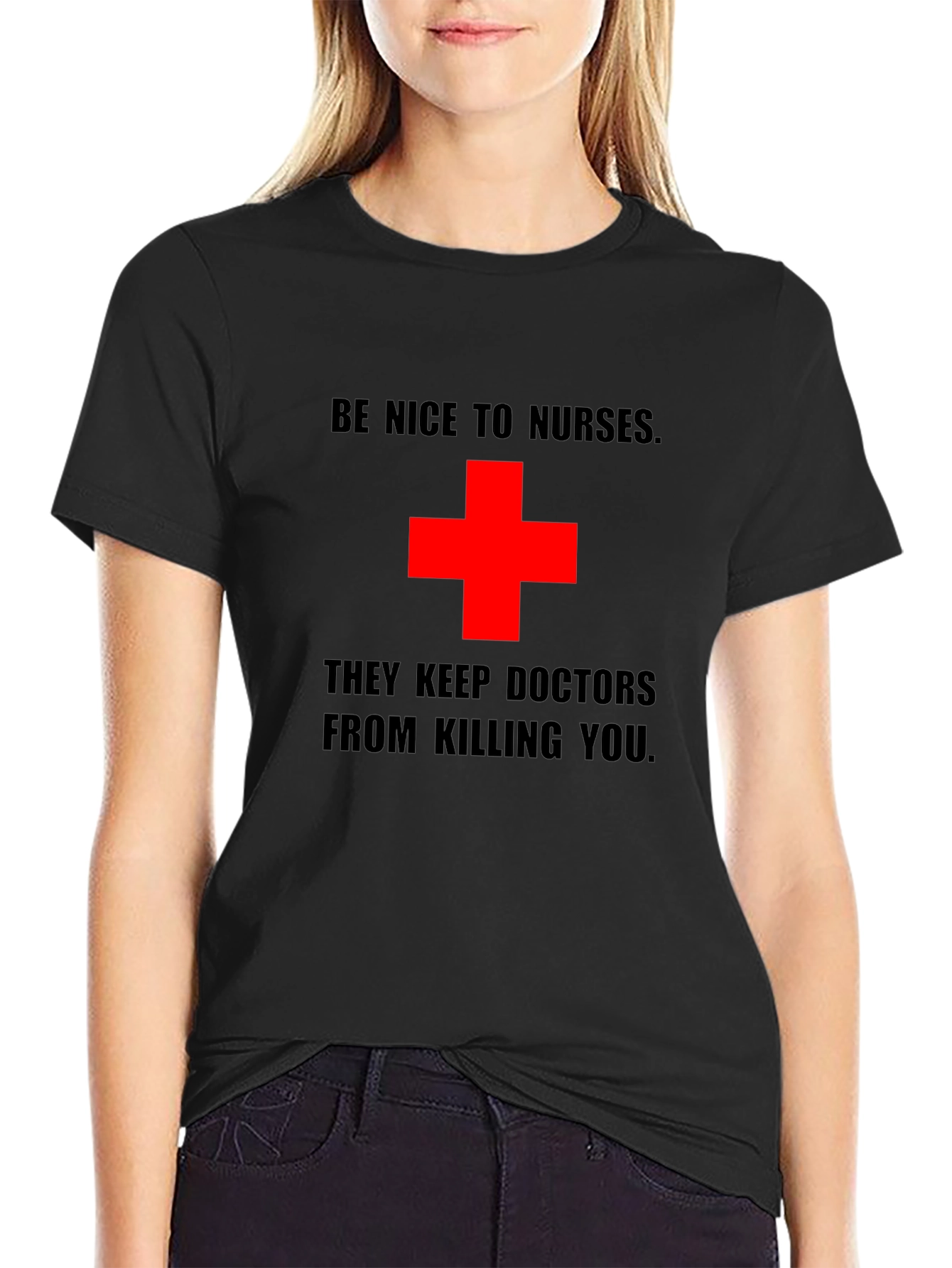 Be Nice to Nurses Graphic Tee