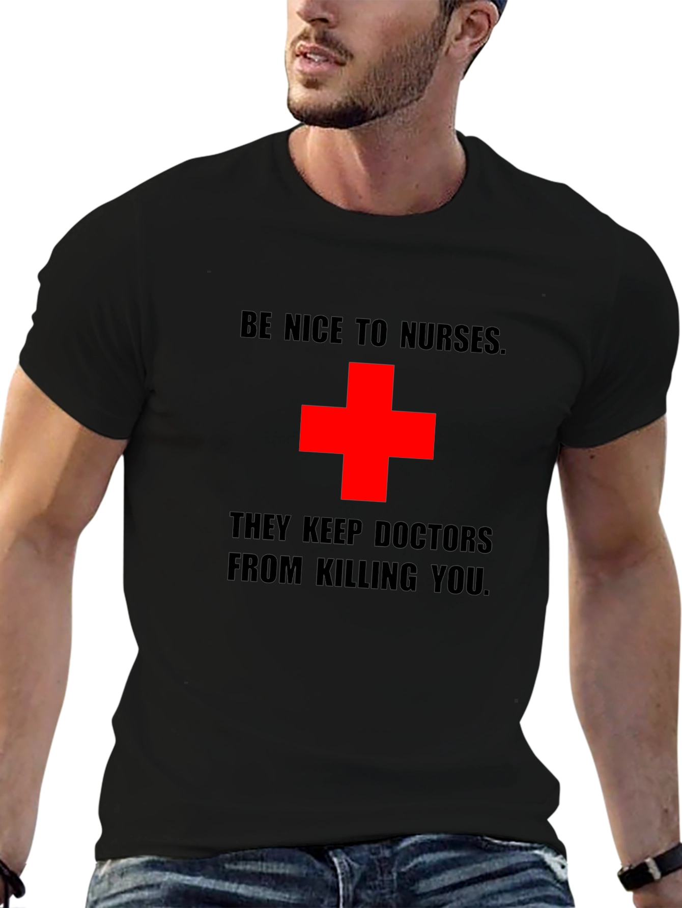 Be Nice to Nurses Graphic Tee