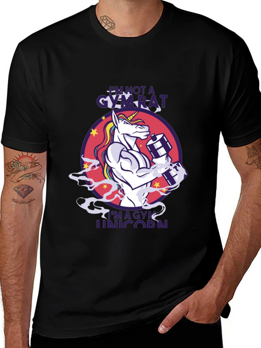Gym Unicorn Graphic Tee