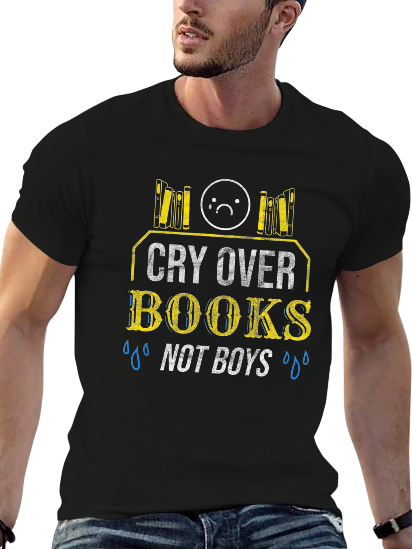 Cry Over Books Graphic T-Shirt