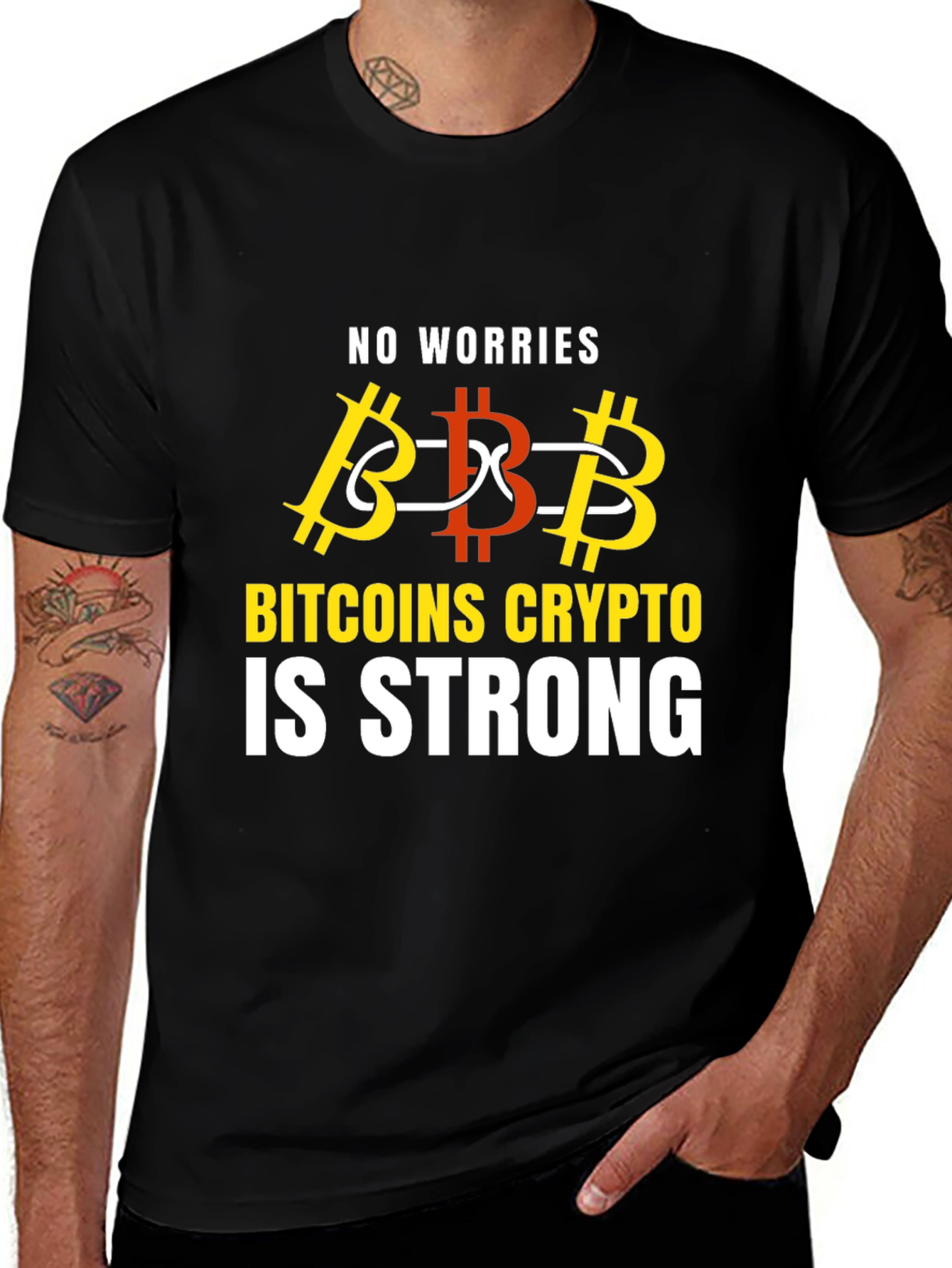 Bitcoin Crypto is Strong Graphic T-Shirt