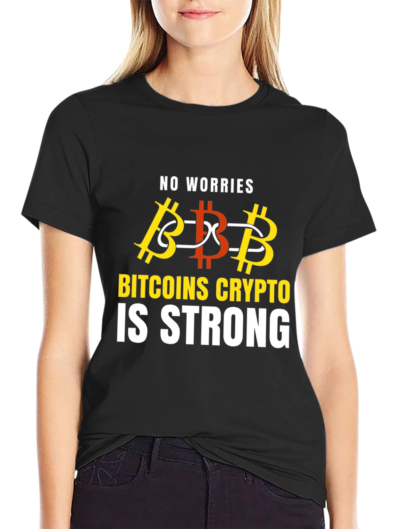Bitcoin Crypto is Strong Graphic T-Shirt