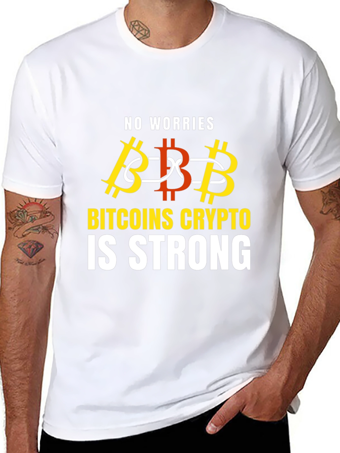 Bitcoin Crypto is Strong Graphic T-Shirt