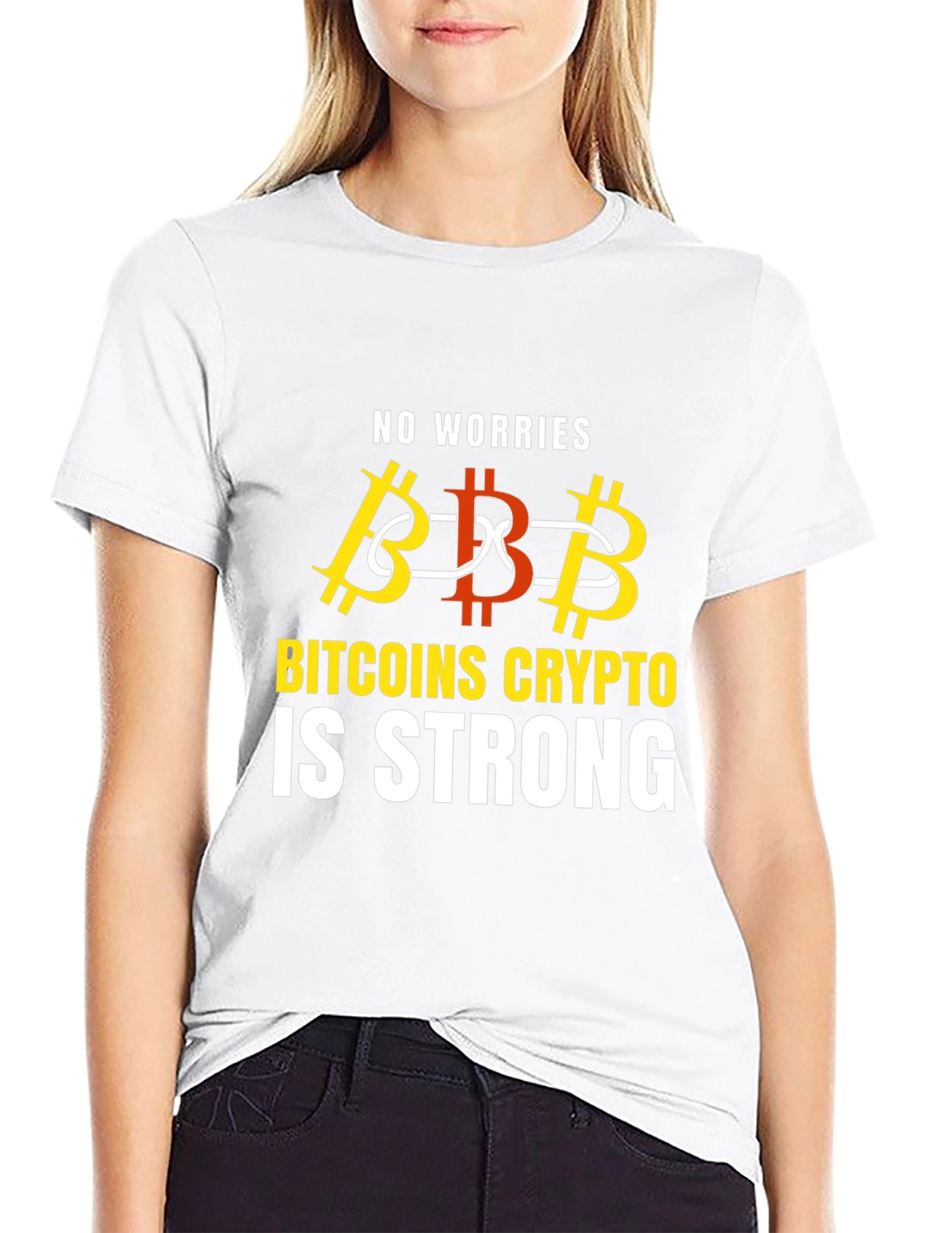 Bitcoin Crypto is Strong Graphic T-Shirt