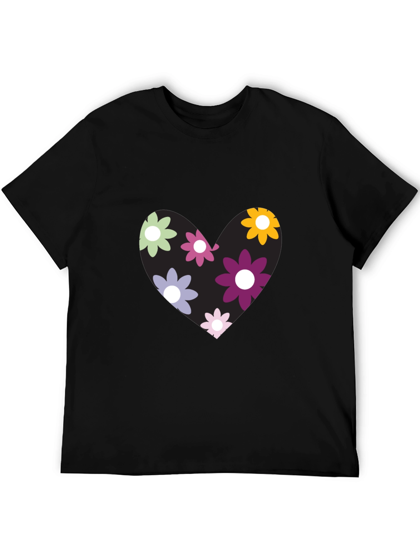 Floral Heart Graphic T-Shirt