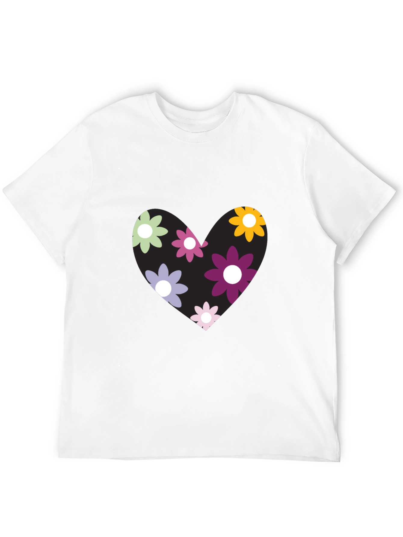 Floral Heart Graphic T-Shirt