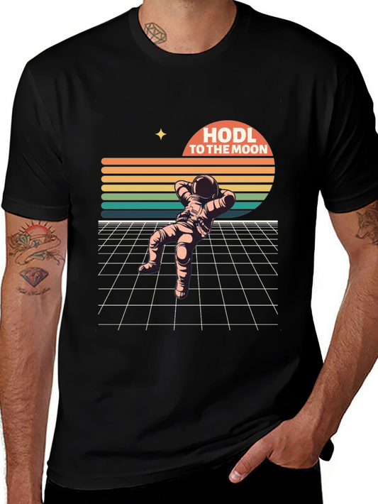 HODL To The Moon Retro Astronaut T-Shirt